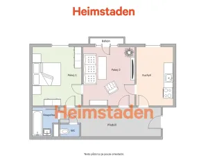 Pronájem bytu 2+1, Ostrava - Poruba, 17. listopadu, 56 m2