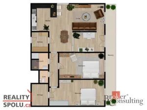 Prodej bytu 3+kk, Poděbrady - Poděbrady III, Lidická, 113 m2