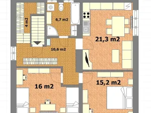 Prodej bytu 3+1, Praha - Modřany, Pod sady, 74 m2