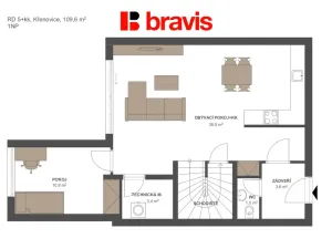 Prodej rodinného domu, Křenovice, Otakara Černého, 110 m2