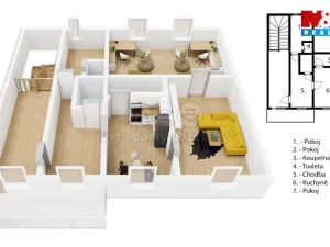 Prodej bytu 3+1, Ohnišov, 110 m2