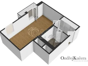 Pronájem bytu 1+kk, Praha - Jinonice, Barvitiova, 38 m2