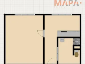 Prodej bytu 1+1, Chomutov, Písečná, 36 m2