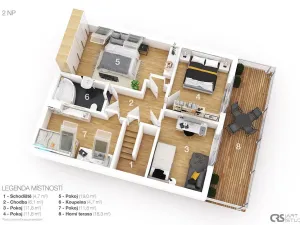 Prodej rodinného domu, Mikulov, Dukelská, 173 m2