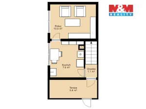 Prodej chaty, Jílové u Prahy - Studené, 28 m2