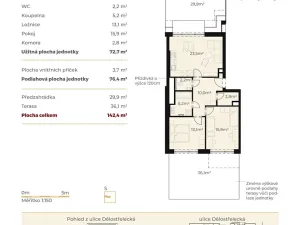 Prodej bytu 3+kk, Brno, Staňkova, 72 m2