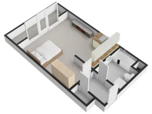 Pronájem bytu 1+kk, Praha - Smíchov, Randova, 40 m2