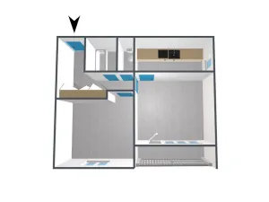 Pronájem bytu 2+1, Liberec, Aloisina výšina, 57 m2