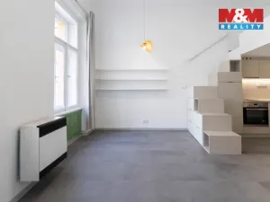 Pronájem bytu 1+kk, Praha - Karlín, Pernerova, 26 m2