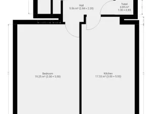 Pronájem bytu 2+kk, Praha, Ruská, 47 m2