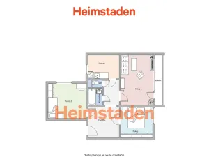 Pronájem bytu 3+1, Orlová - Lutyně, Ke Studánce, 73 m2