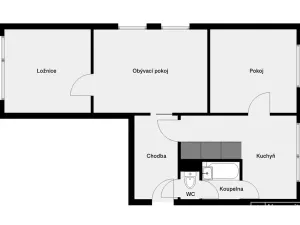 Prodej bytu 3+1, Vodňany, Výstavní, 62 m2