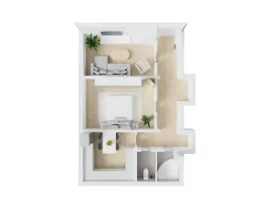 Prodej bytu 2+1, Zlín, Benešovo nábřeží, 65 m2