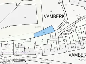 Dražba pozemku, Vamberk, 968 m2