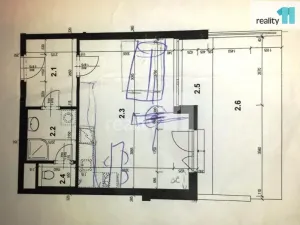 Pronájem bytu 1+kk, Praha - Letňany, Pavla Beneše, 38 m2