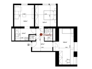 Pronájem bytu 3+1, Teplice - Trnovany, Antonína Sochora, 61 m2