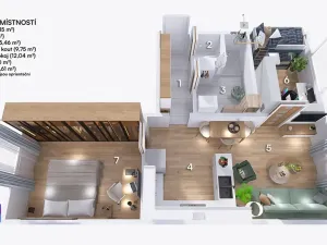 Prodej bytu 3+kk, Brno, Jasanová, 55 m2