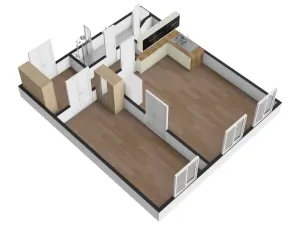 Pronájem bytu 2+kk, Praha - Karlín, Thámova, 55 m2