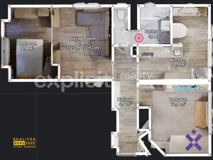 Pronájem bytu 2+1, Zlín, Mokrá II, 65 m2