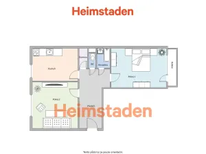 Pronájem bytu 2+1, Ostrava - Moravská Ostrava, Zborovská, 57 m2