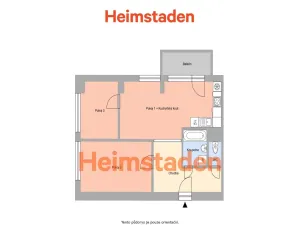 Pronájem bytu 2+1, Frýdek-Místek - Místek, Marie Majerové, 64 m2