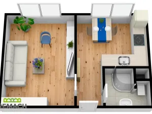 Pronájem bytu 1+1, Uherské Hradiště, náměstí Republiky, 33 m2