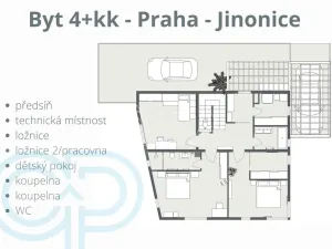 Prodej bytu 4+kk, Praha - Jinonice, Na pomezí, 236 m2