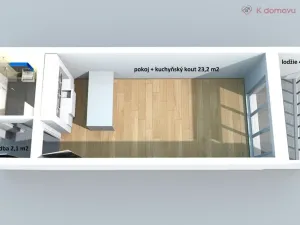 Pronájem bytu 1+kk, Brno, Francouzská, 30 m2