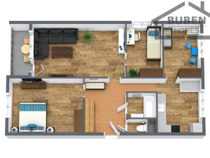 Pronájem bytu 4+1, Tachov, Jana Ziky, 82 m2