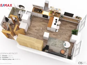 Pronájem bytu 1+kk, Praha - Žižkov, Cimburkova, 30 m2