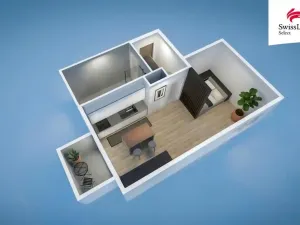 Pronájem bytu 1+kk, Plzeň, Františka Kováříka, 38 m2