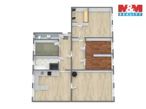 Prodej bytu 4+1, Kraslice, Čs. armády, 136 m2