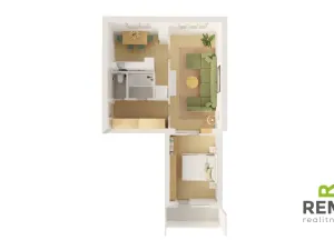 Prodej bytu 2+1, Otrokovice, Olbrachtova, 51 m2