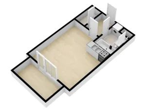 Pronájem bytu 1+kk, Praha - Čakovice, Bermanova, 34 m2