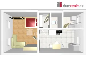 Pronájem bytu 1+1, Praha - Smíchov, Nádražní, 46 m2