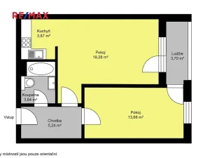 Pronájem bytu 2+kk, Kolín, Roháčova, 53 m2