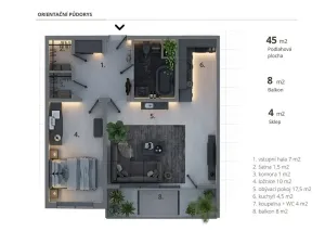 Prodej bytu 2+kk, Brno - Starý Lískovec, Dunajská, 53 m2