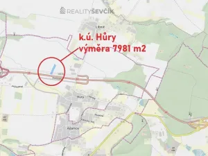 Prodej komerčního pozemku, Hůry, 7981 m2