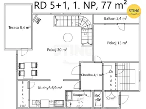 Prodej rodinného domu, Ostřešany, Družstevní II, 208 m2