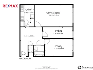 Prodej bytu 3+1, Praha - Chodov, Mikulova, 64 m2