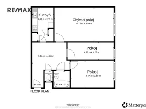 Prodej bytu 3+1, Praha - Chodov, Mikulova, 64 m2