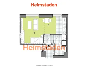 Pronájem bytu 1+kk, Frýdek-Místek - Frýdek, Lipová, 25 m2