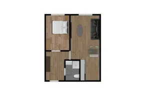 Pronájem bytu 2+kk, Teplice, Slovenská, 41 m2