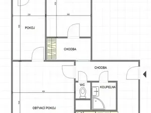 Pronájem bytu 3+1, Uherský Brod, Sídl. Olšava, 70 m2