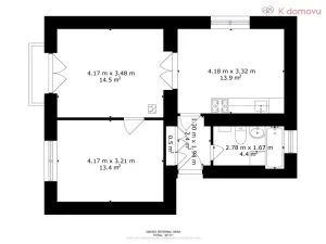 Prodej bytu 2+1, Ostrava - Zábřeh, Žoluděvova, 49 m2