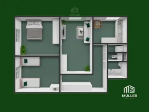 Pronájem bytu 3+1, Plzeň, Koterovská, 75 m2