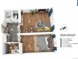 Prodej bytu 2+kk, Praha - Radotín, náměstí Osvoboditelů, 47 m2