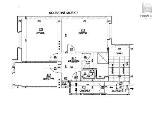 Pronájem bytu 2+1, Brno, Srbská, 53 m2