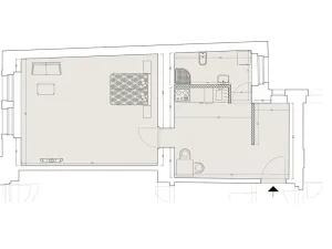Pronájem bytu 2+kk, Praha - Nové Město, Lípová, 41 m2