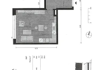 Prodej bytu 1+kk, Praha - Chodov, Benkova, 37 m2